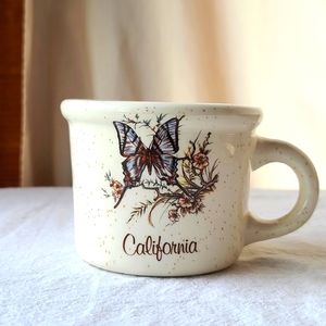 Treasure craft California butterfly mug #851